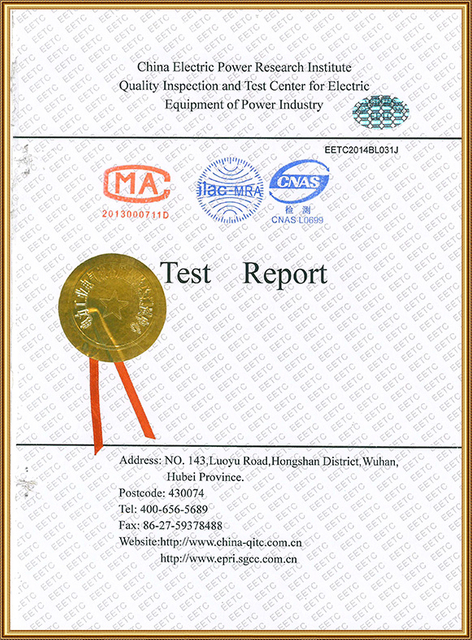 Arrester Test certificate